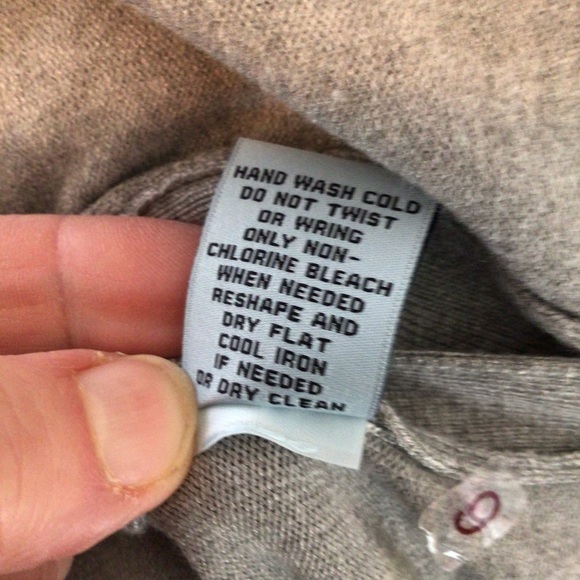 Joan Vass grey long duster/knit jacket in M - Picture 13 of 13